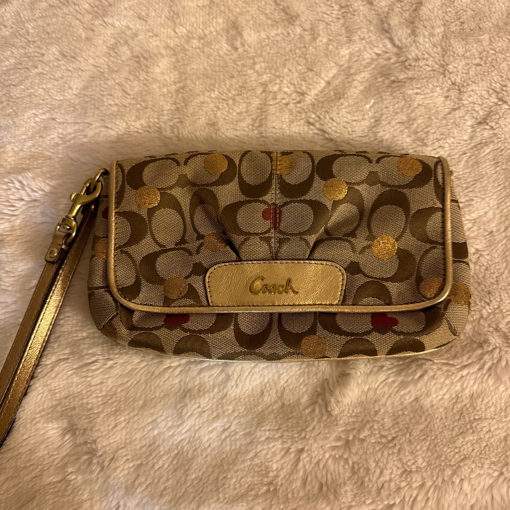 Coach wristlet bag